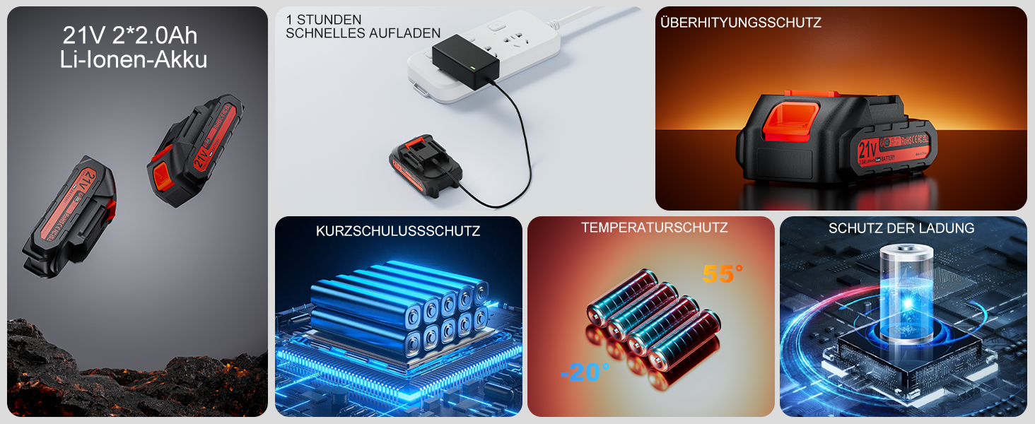 Акумуляторна міні-пилка Olubfdh 4000mAh, 6 дюймів, з автоматичним змащенням, 2 акумулятори 2000mAh, для стрижки гілок та дерева