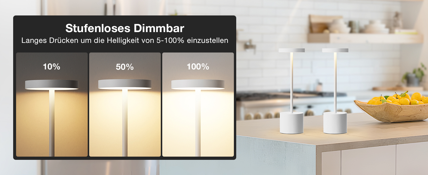 LED настільна лампа бездротова, акумуляторна, сенсорна, регульована яскравість, 3 режими кольору, для спальні, кафе, чорного кольору, 1 шт.