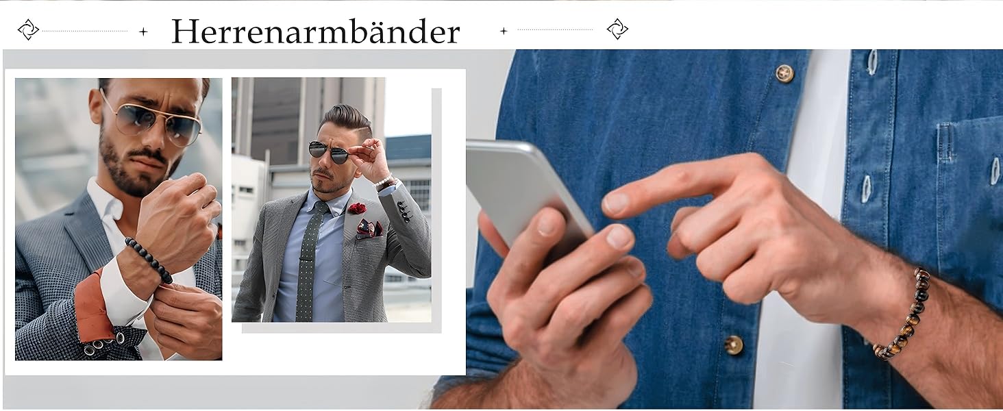 Чоловічий браслет з тигровим оком – еластичний браслет з кристалічних намистин 8 мм (4 кольори: блакитний, сірий, чорний, блакитний)