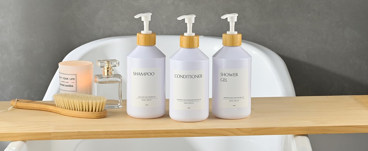 3 шт. дозатори для мила настінне кріплення, 500 мл, дозатори для шампуню та гелю для душу, чорний колір, без свердління, для кухні та ванної кімнати