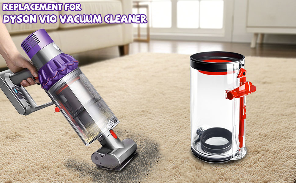 Замінник контейнера для пилу сумісний з Dyson V10 (SV12, SV13, SV27), контейнер для пилу, запчастини для Dyson V10 Absolute/Animal/Total Clean, аксесуари для пилососа, артикул 969509-01