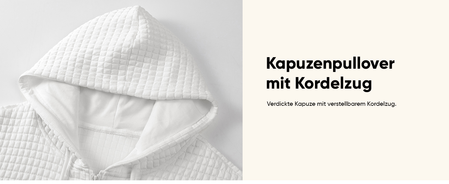 Світшот JMIERR для чоловіків з капюшоном, з довгим рукавом, вафельний візерунок, чорний, XXL