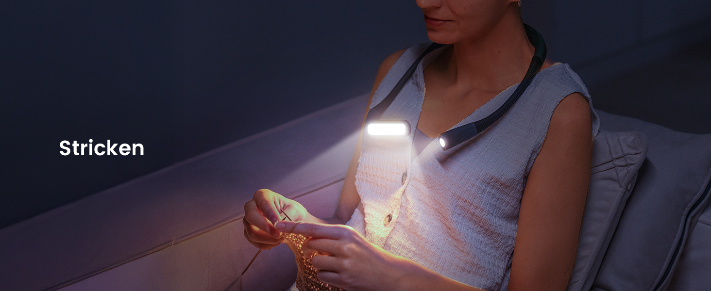 Настільна лампа Glocusent для читання в ліжку, 5 кольорів, регульована яскравість, акумулятор 100 годин, для читання, рукоділля, ремонту