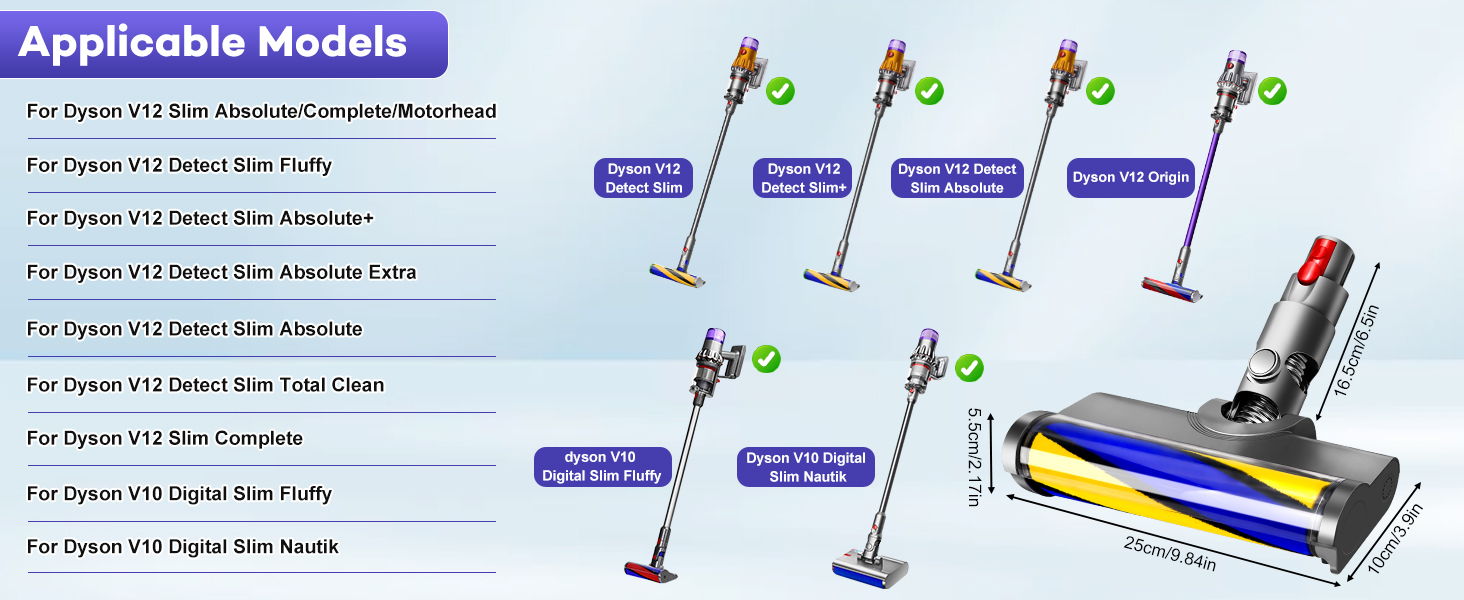 Фільтр HEPA для пилососа Dyson V12 Detect Slim (971517-01) - 3 фільтри + щітка