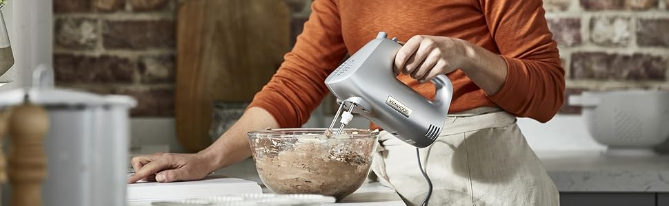 Міксер ручний Kenwood QuickMix Go HMP40.000GY (350W, срібний) з набором аксесуарів