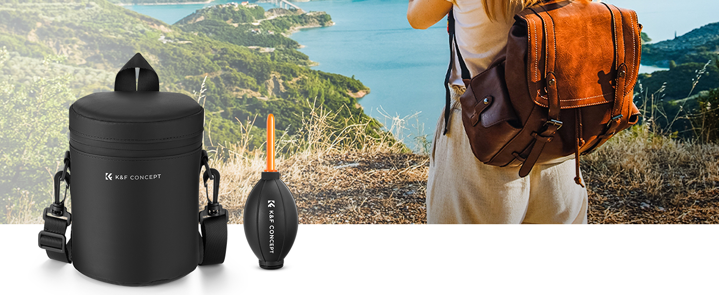 Сумка для об'єктива K&F Concept, водонепроникна, захисна, для DSLR/SLR, до 8x14 см