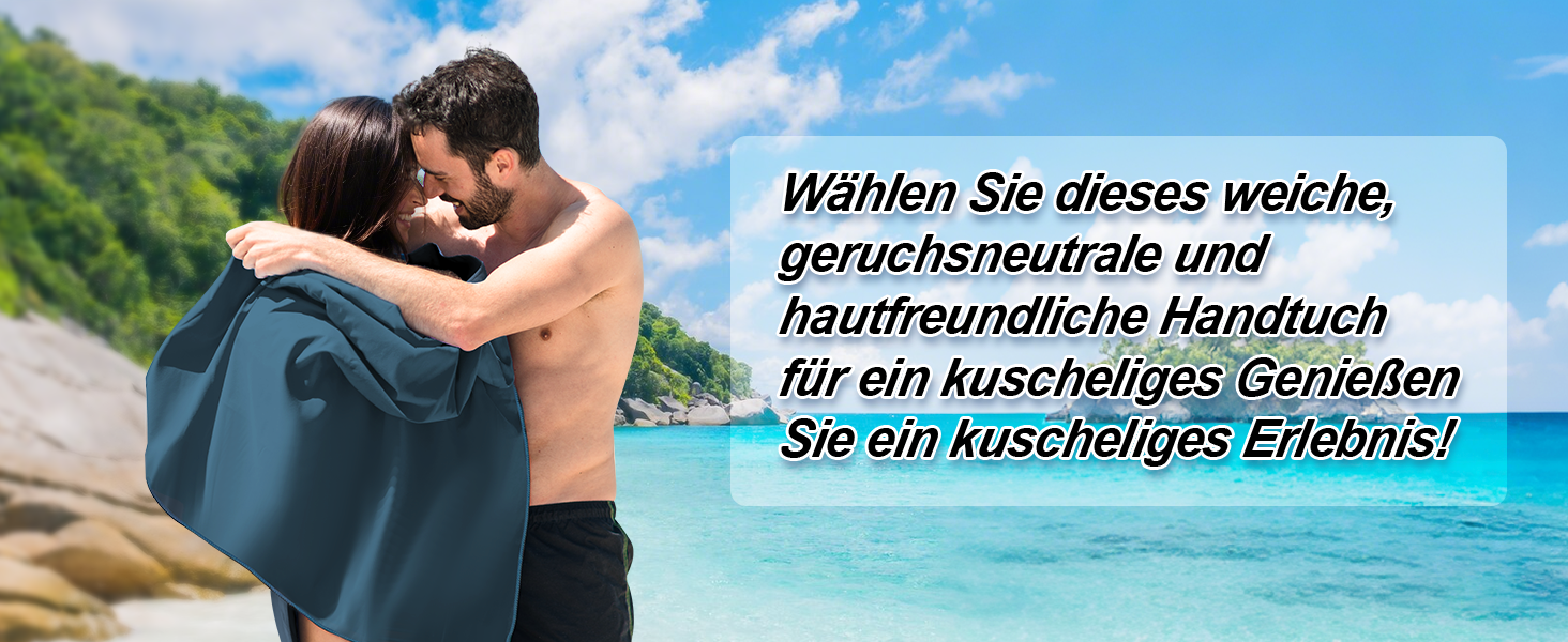 Набір з 3 рушників з мікрофібри: великий (180х80 см) та 2 маленькі (80х40 см). Швидковисихаючі рушники з мікрофібри для спорту, пляжу, басейну та подорожей (темно-синій)