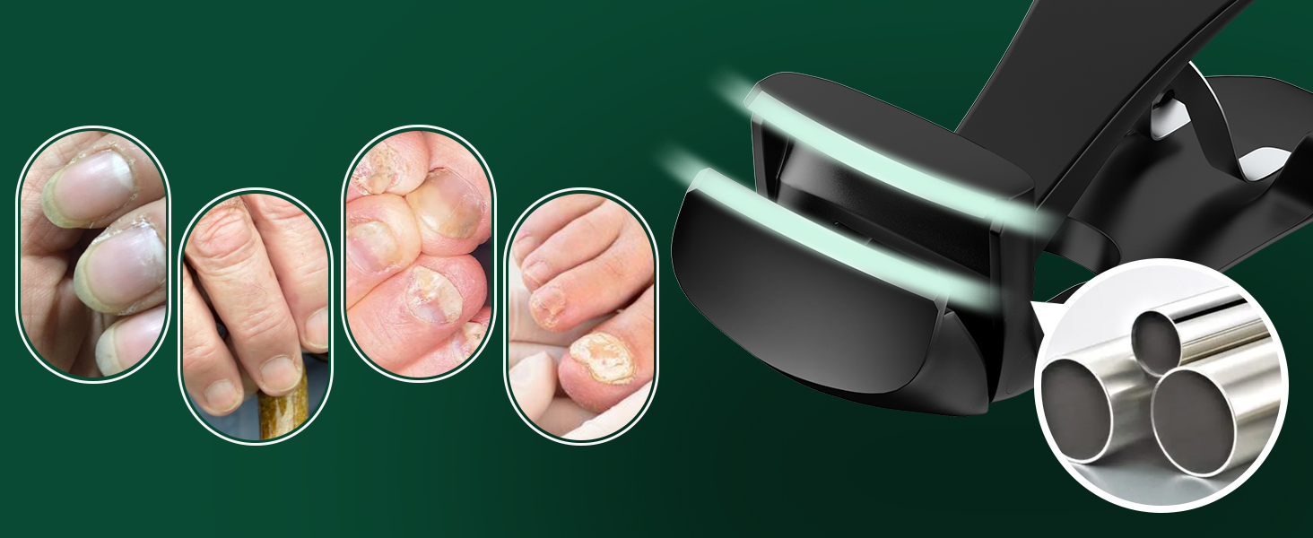 Набір для стрижки нігтів (3 шт.) з контейнером, нержавіюча сталь, для товстих нігтів