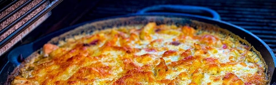 Чавунна сковорода BBQ-Toro 20 см з двома ручками і носиками, для гриля, газової, електричної плити та відкритого вогню, аксесуари для барбекю