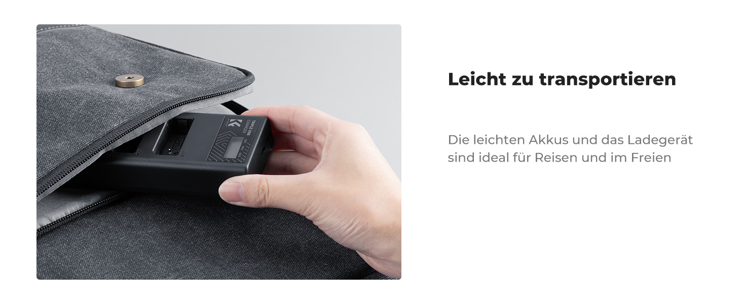 Набір акумуляторів K&F CONCEPT LP-E10 (3 шт.) з LCD-зарядним пристроєм для Canon EOS Rebel T7, T6, T5, T100, Kiss X50, X70, X80, X90, 1100D, 1200D, 1300D, 1500D, 2000D