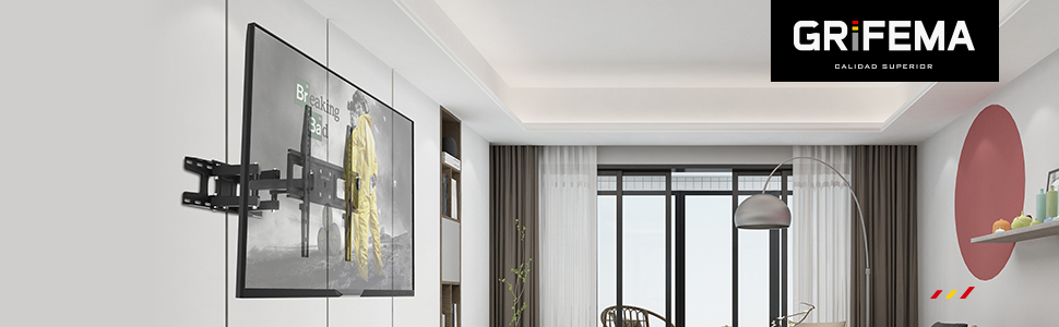 Настінний кріплення для телевізора GRIFEMA: поворотний, нахильний, висувний, універсальний (26-65 дюймів, до 60 кг, VESA 600x400)