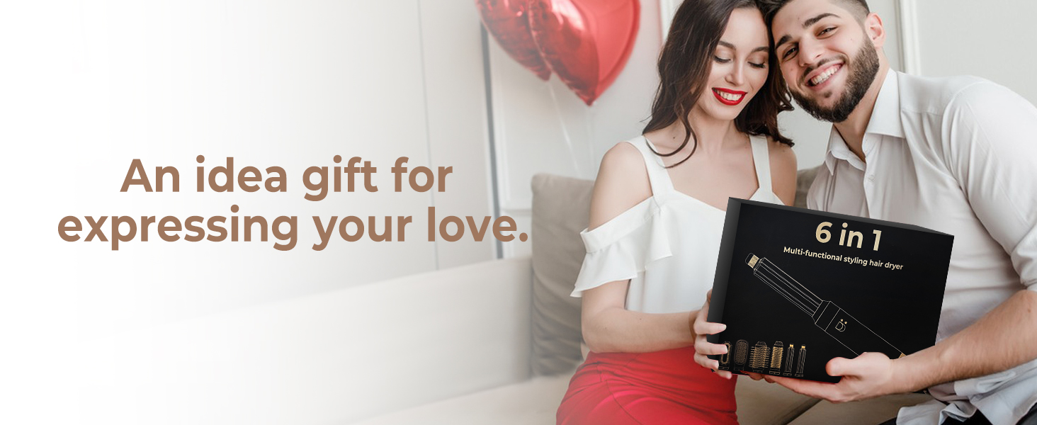 Фен-щітка 5-в-1 Airstyler Pro 1000W з регулюванням напрямку повітря, іонізація, для створення об'єму, локонів та укладки волосся (сірий)