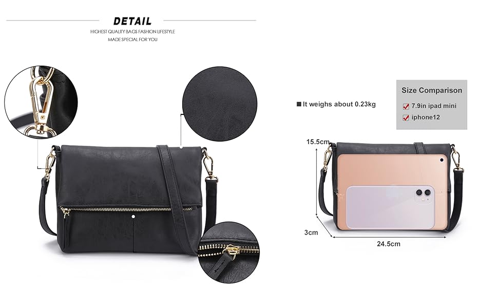 Сумка жіноча Gladdon через плече, шкіряна крос-боді, Taupe (бежевий)