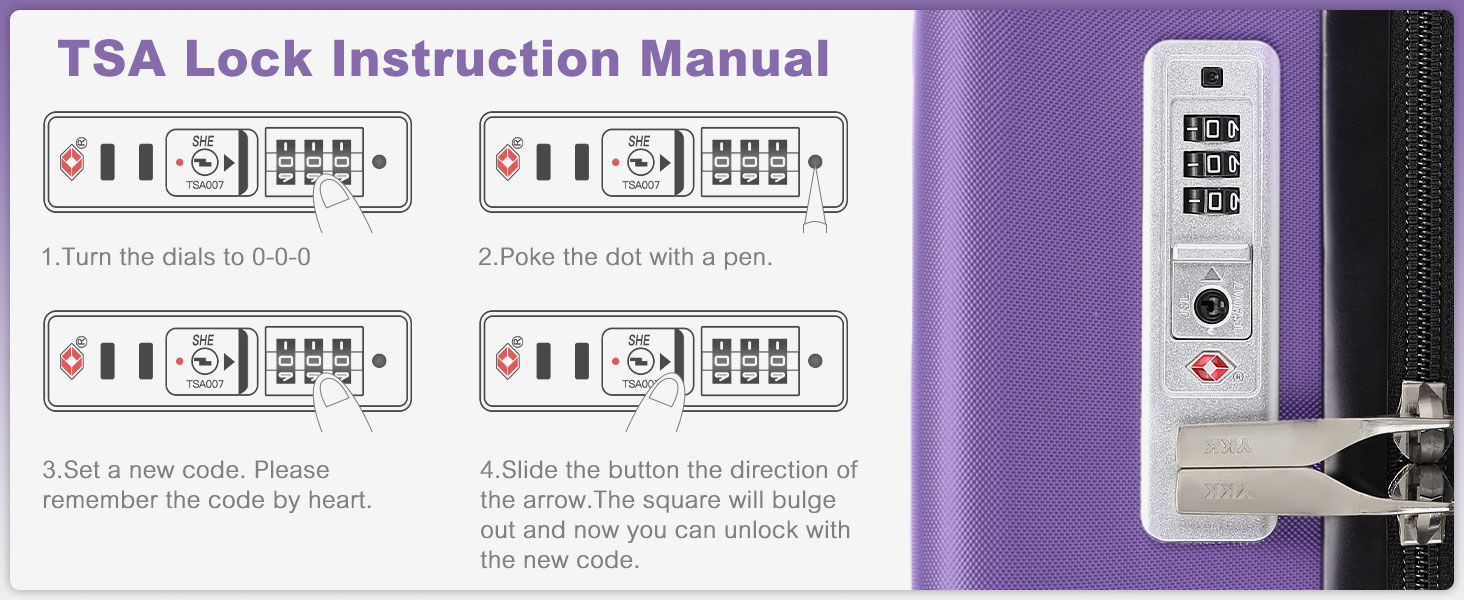 Чемодан-валіза KONO з розширенням, жорсткий, легкий, XL, з TSA-замком та 4 колесами, 75x47.5x29.5 см (M(55x35x22 см), фіолетовий)