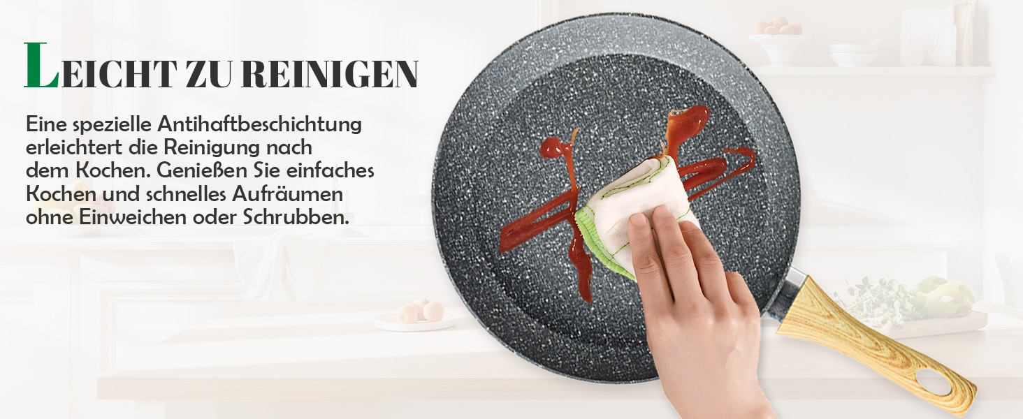 Набір каструль та сковорідок для індукційної плити: 12-ти частинний набір з гранітним антипригарним покриттям, без PFOA та PFOS, ідеальний для початківців та професійних кухарів (чорний)