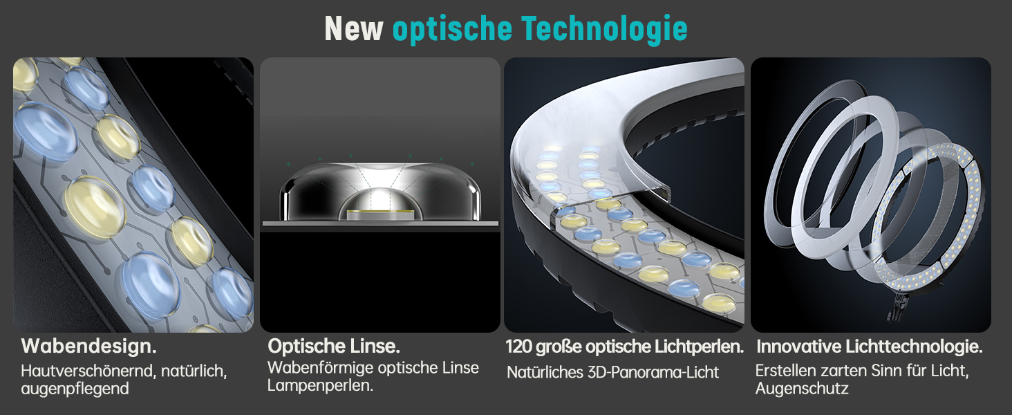 18-дюймове кільцеве світло LED з штативом, регульоване освітлення для макіяжу, селфі, YouTube, відеозйомки, CRI 90, з сумкою та пультом керування