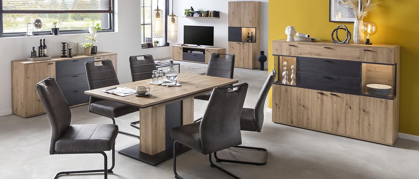 Hela Miranda Bar Stools - 2 Pack, Adjustable Height, 360° Swivel, Grey Faux Leather - Bistro Chairs