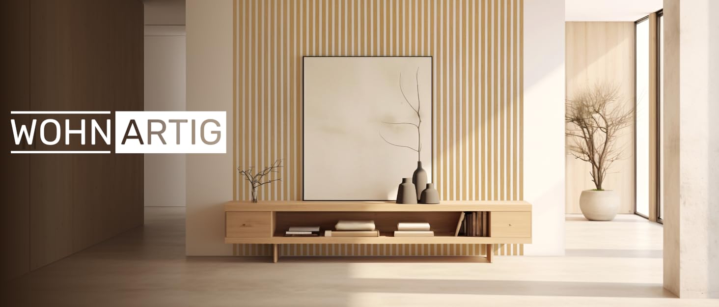 Акустичні настінні панелі SPAZIO Anthrazit 693, 260x54 см (набір 2 шт. 260x27 см), оббивка на фетрі для звукоізоляції