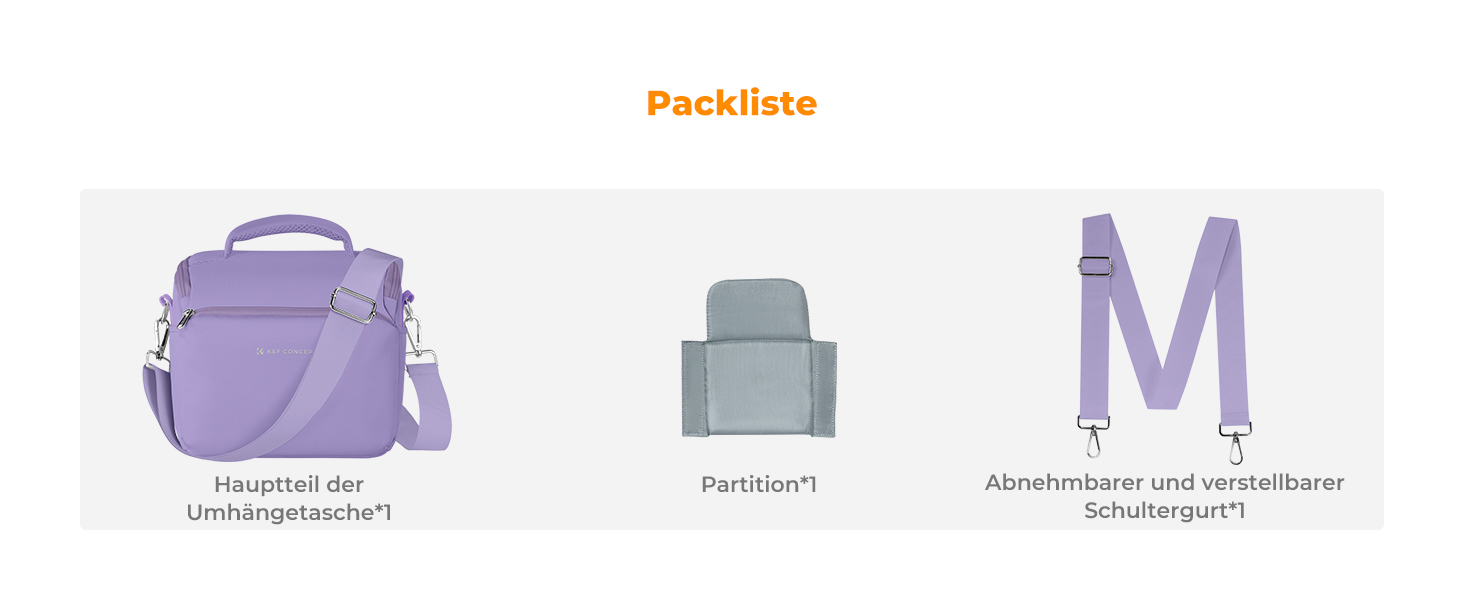 Сумка для камери K&F CONCEPT, фотосумка для фотографів, універсальна, фіолетова, середнього розміру