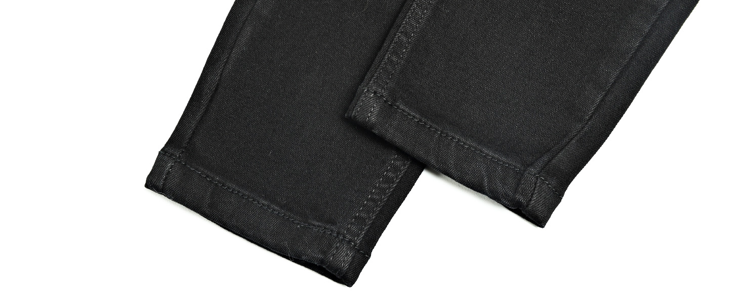 Чоловічі рвані джинси GINGTTO Skinny Stretch Denim Slim Fit, чорні, 32W/30L