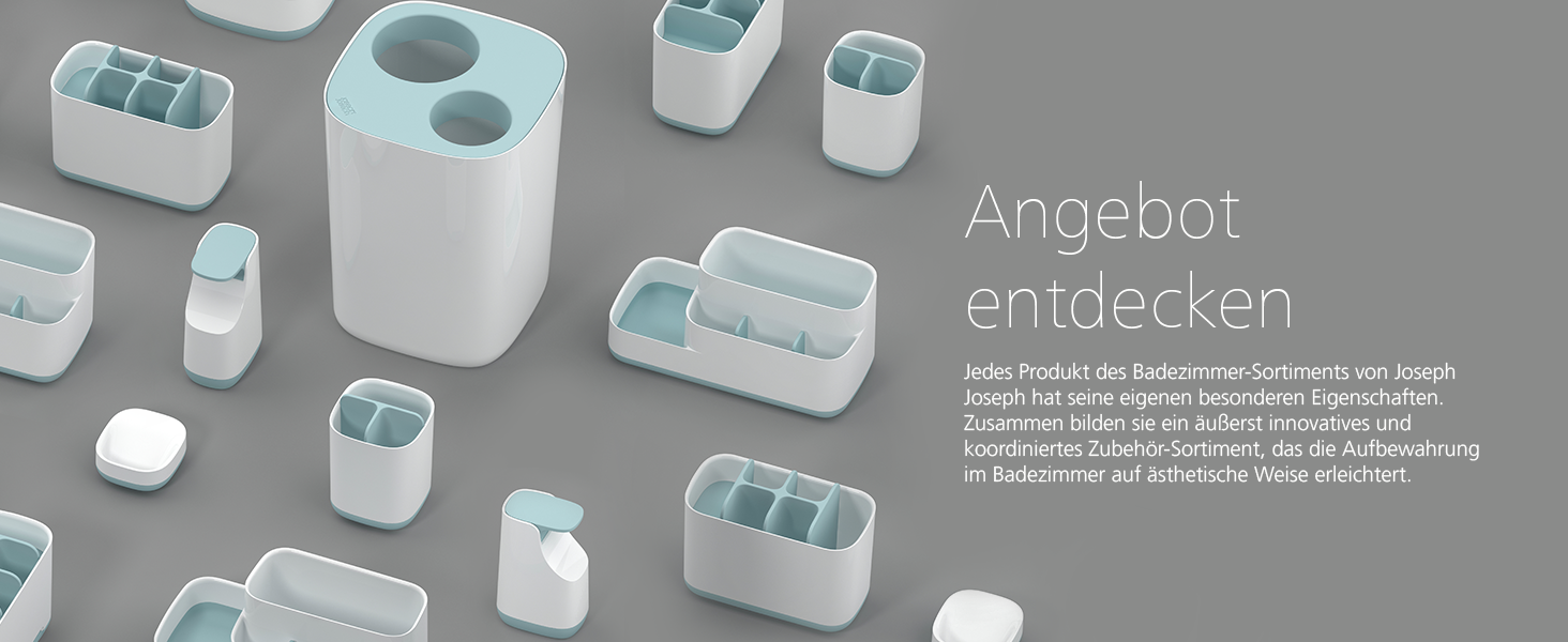 Мильниця Joseph Joseph Slim компактна, біло-блакитна, 6.2 x 14.1 x 9.1 см