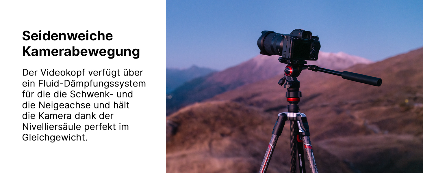 Карбоновий штатив Manfrotto Befree Live Carbon Twist з відео-головкою та сумкою для DSLR, бездзеркальних та відеокамер, навантаження 4 кг