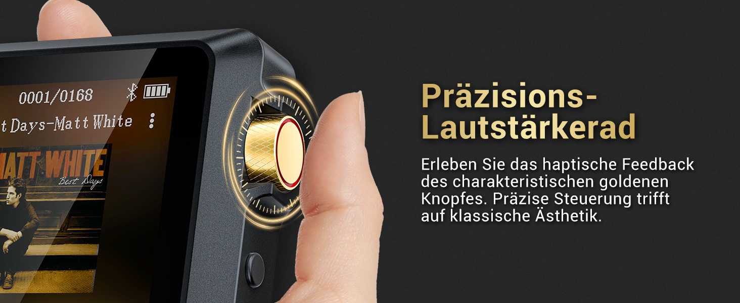 MP3 плеєр Hi-Res 64GB з Bluetooth 5.3, DSD DAC, підтримкою FLAC, 2.8