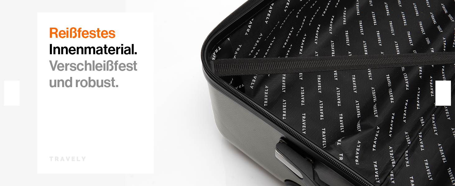 Чемодан ручної об'єм 55x40x23 см Travely Premium, розширюваний, з TSA замком та відділенням для ноутбука, 41-50 л, сірий