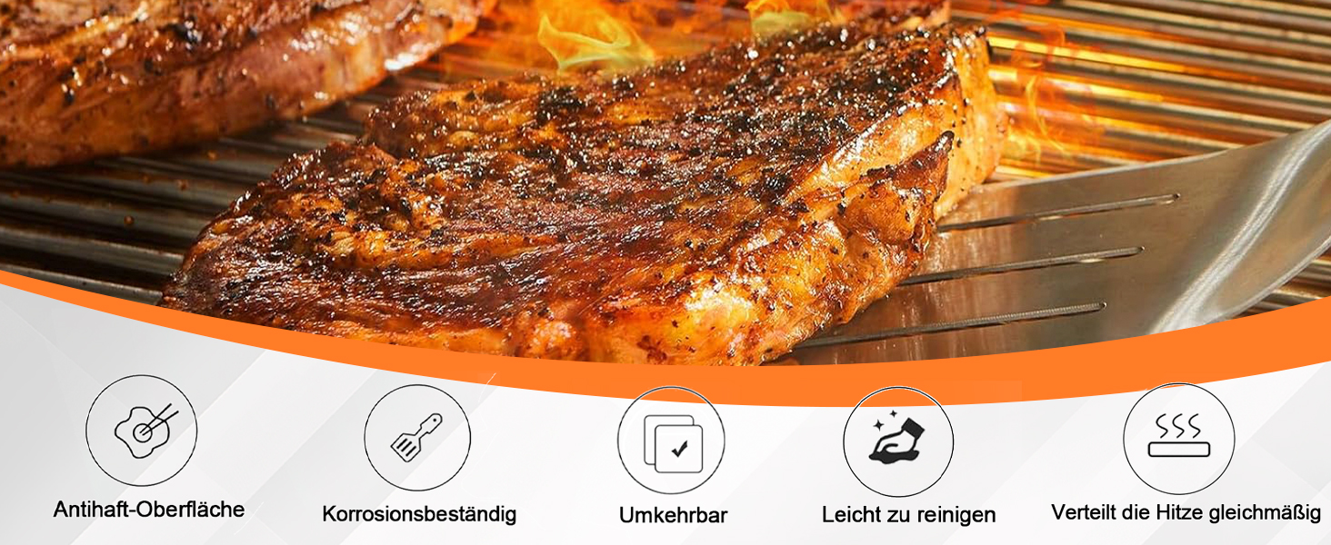 Решітка для гриля Weber Spirit 300 Series (7638), суцільна чавунна решітка, сумісна з E310, E320, E330, SP310, Genesis Silver B/C, замінна решітка для Weber II 300