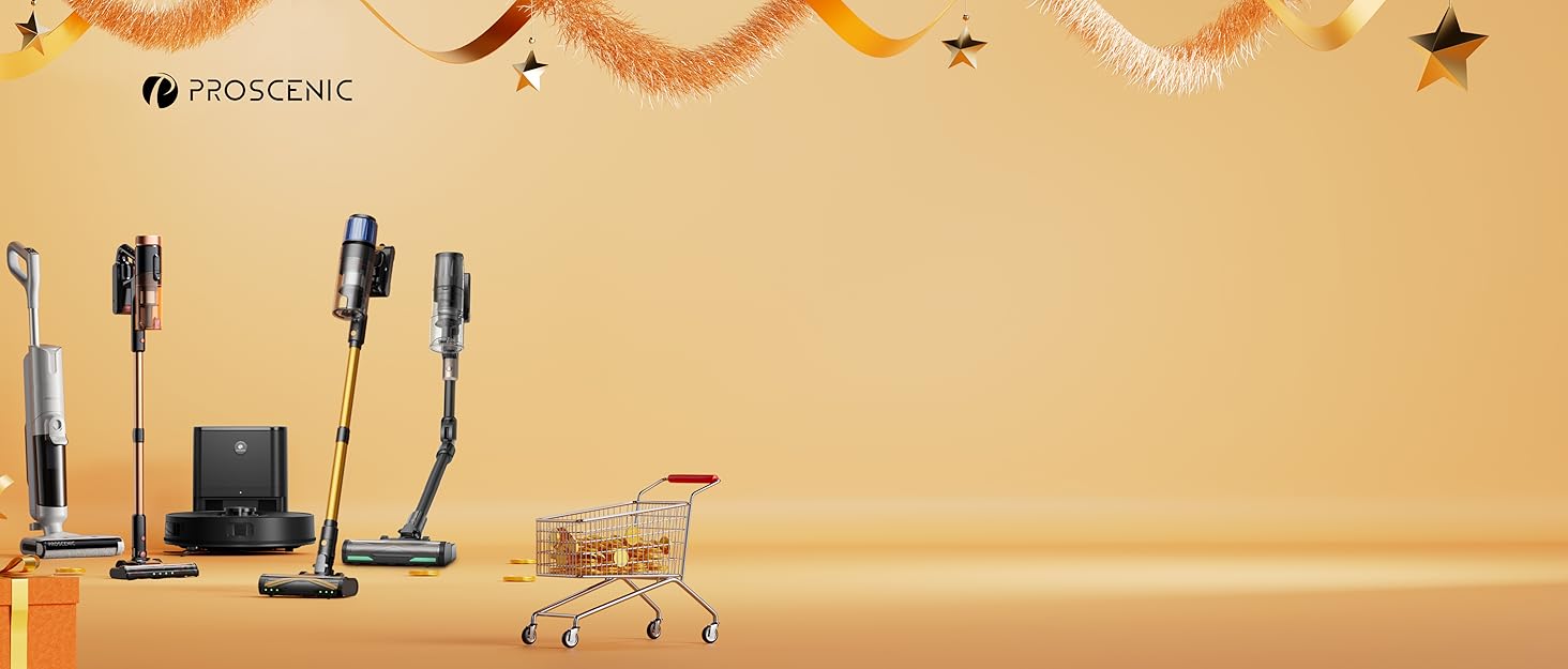 Робот-пилосос Proscenic Q8 Max+ з функцією миття, 8000Pa, 200 хвилин роботи, 3L пилозбірник, Lidar-навігація, уникнення перешкод, керування через додаток та голосове управління, для твердих поверхонь та килимів