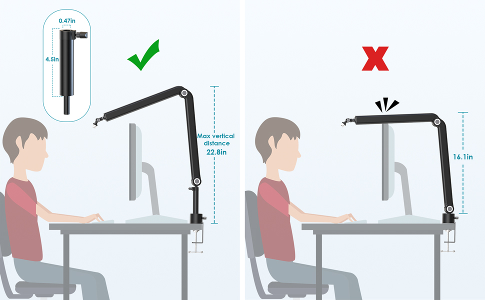 Кріплення для мікрофона YOUSHARES A-Universal (сумісний з Seiren Mini, V3 Mini/Chroma, Razer Seiren V2 X/Pro, Seiren X)