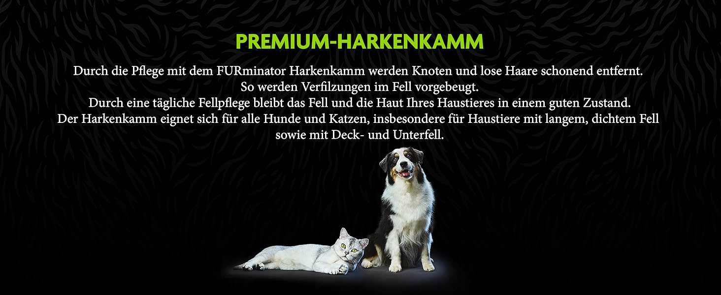 FURminator гребінець для довгошерстих собак та котів - щітка для запобігання ковтунів та сплутаного хутра, версія 2.0