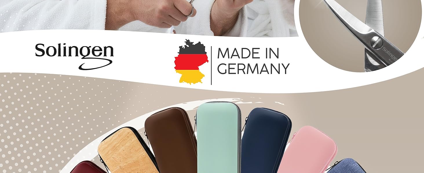 Набір для манікюру marQus Solingen з екошкіри 7 предметів - якісний сталевий набір для жінок та чоловіків