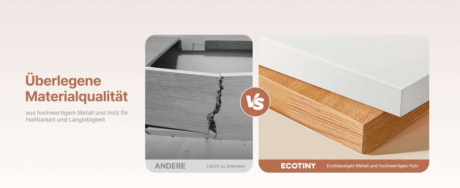 Підставка для телевізора ECOTINY на коліщатках для 49-75 дюймів, до 40 кг, Easel Design, металева конструкція з дерев'яною полицею
