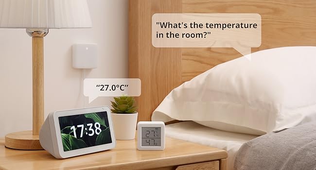 Цифровий термометр-гігрометр SwitchBot для дому з Bluetooth, датчик температури та вологості, вимірювач точки роси/VPD/абсолютної вологості, моніторинг через додаток, комплект із хабом mini