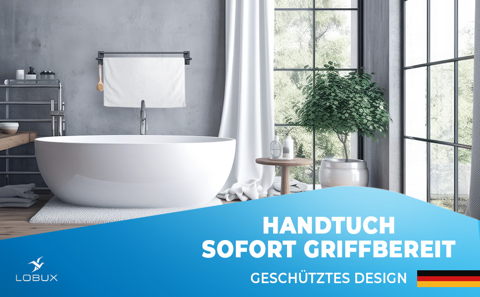 Тримач для рушників без свердління, нержавіюча сталь, подвійний, самоклеючий, з 2 гачками, для ванної кімнати, душової кабіни, кухні (12x5,5 см)