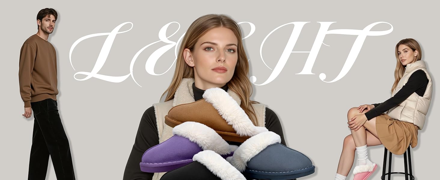 Тапочки халатні теплі, плюшеві, з піною пам'яті для дому та вулиці (жіночі/чоловічі)