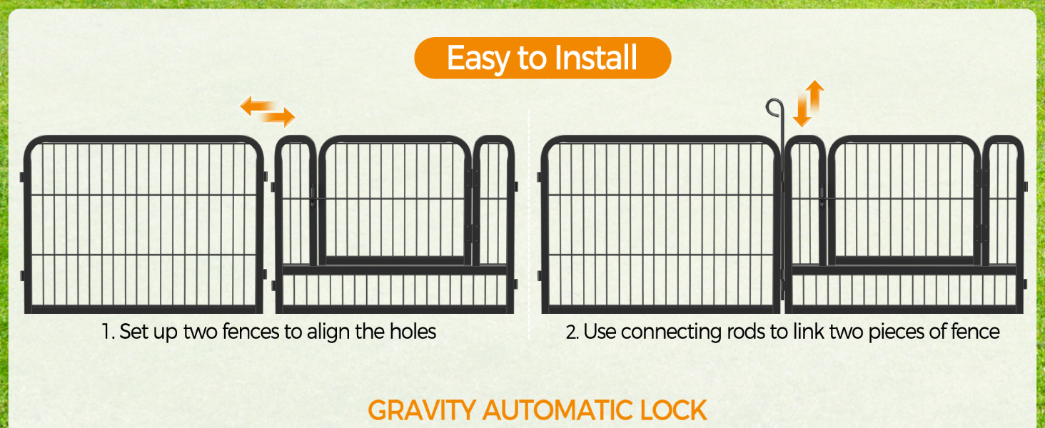Клітка-вольєр для дрібних тварин Yaheetech: вольєр для цуценят, собак, котів, кроликів, 8 секцій 80x60 см (12 шт.)
