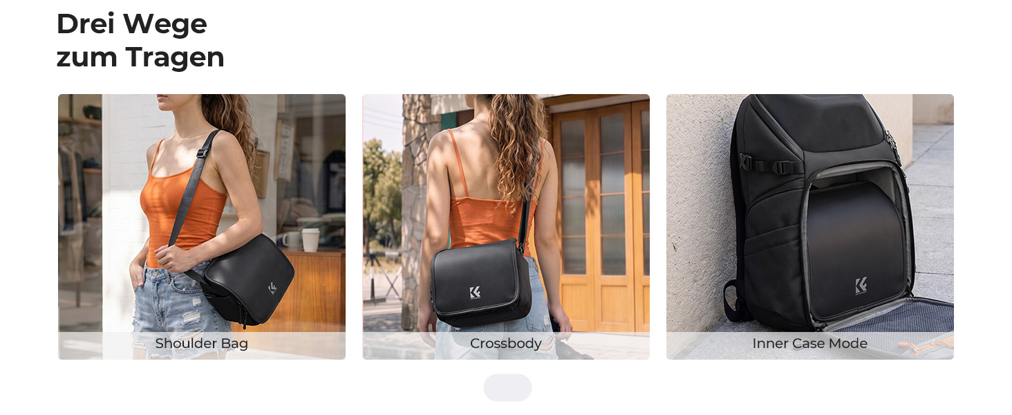 Сумка-месенджер для фототехніки K&F Concept, захисна сумка через плече для камер та об'єктивів