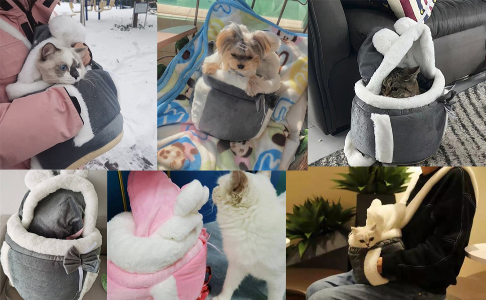 Рюкзак для кота/маленької собаки - теплий, м'який, дихаючий, для подорожей та прогулянок
