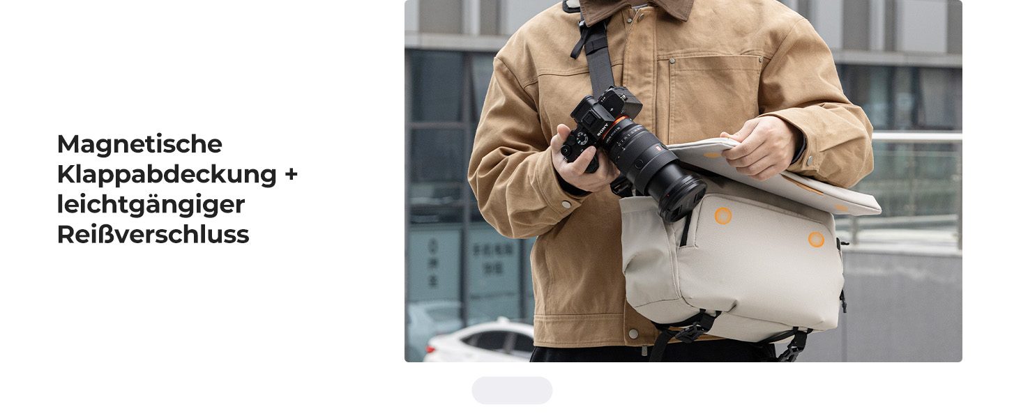 Фотосумка K&F Concept на 15 л, водовідштовхуюча сумка для фотоапарата та аксесуарів, біла