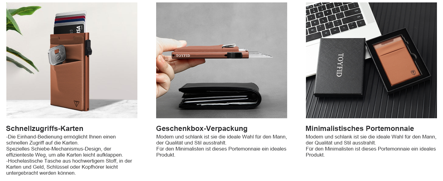 Гаманець-органайзер для карток RFID захистом, Pop-up, з відділенням для монет, коричневий (1 шт.)