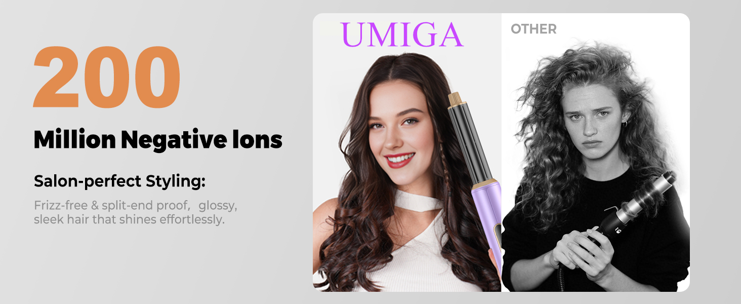 Фен-щітка Pro Airstyler 5 в 1: 1000W, іонізація, 30мм насадка для локонів, сушка, укладка, випрямлення. Violet