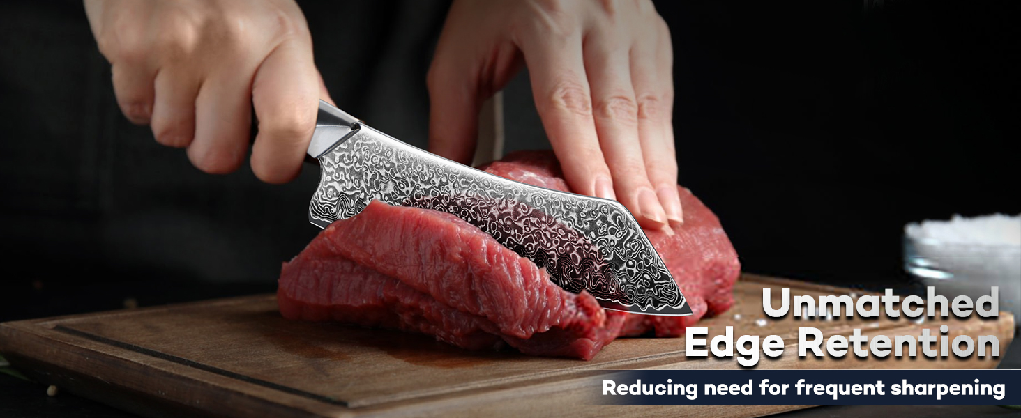 Японський ніж Dragon Riot Santoku з дамаської сталі, професійний кухонний ніж, ручної роботи, з подарунковою коробкою