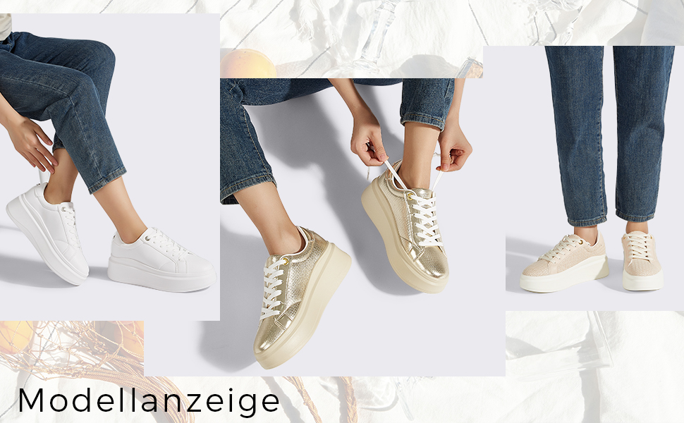 Жіночі кросівки на платформі LUCKY STEP, білі, з екошкіри, зручні повсякденні, розмір 38 EU