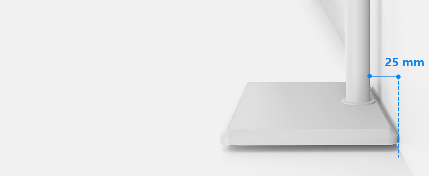 Стійка для телевізора 5Rcom з кронштейном 32-60 дюймів (до 40 кг), біла, VESA 400x400, регульована висота