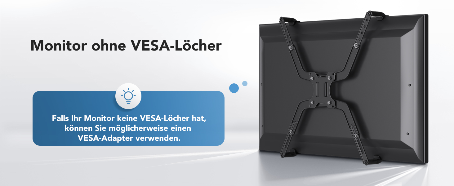 Кріплення для монітора HUANUO для Ultrawide екранів до 49 дюймів, 18 кг, регульований кронштейн, VESA 100x100mm, без RGB підсвітки