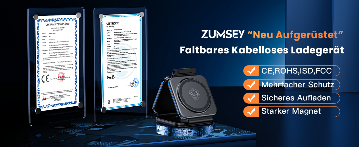 3-в-1 Бездротова зарядка для Apple Watch, iPhone та AirPods (сірий)