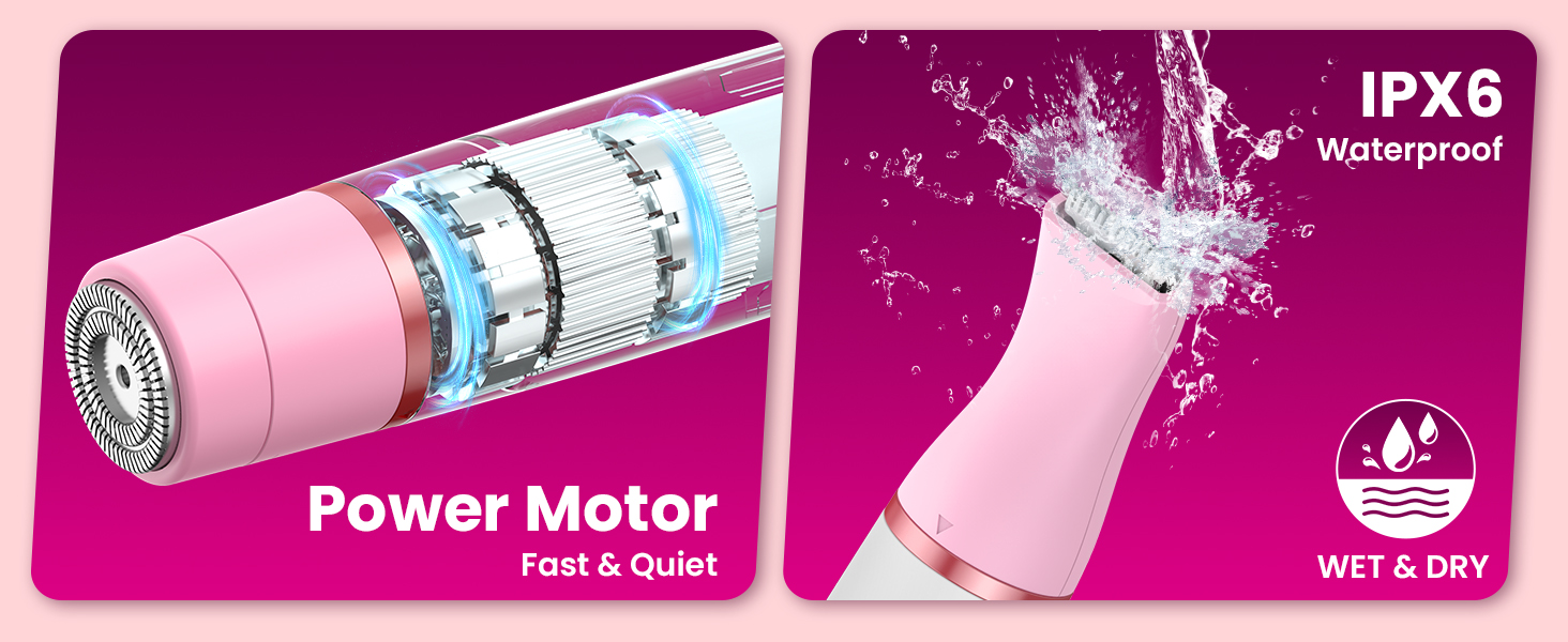 Електричний тример для жінок 4-в-1: для обличчя, тіла, ніг, носа. Тример для бікіні, USB-C