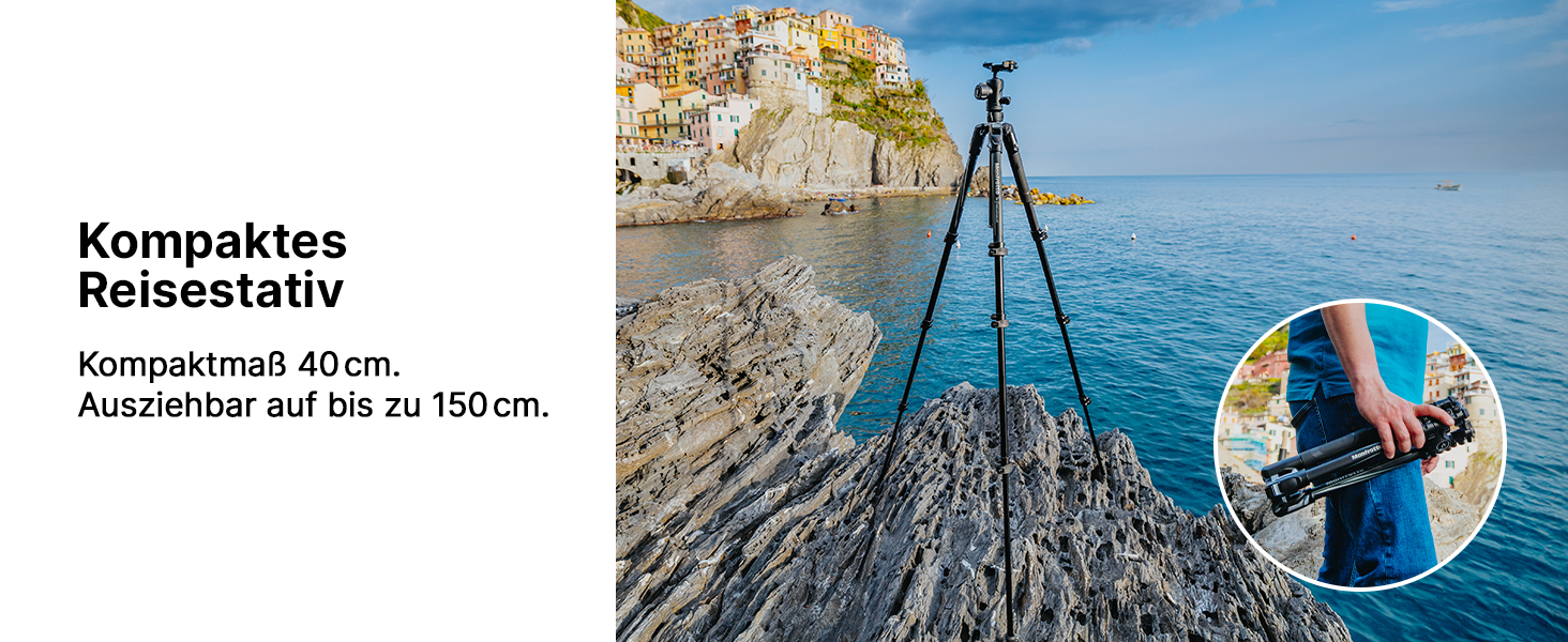 Штатив Manfrotto Befree Advanced MKBFRLA4BK-BH з поворотним кріпленням
